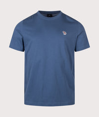 Regular Fit Zebra T-Shirt: 46E Indigo 