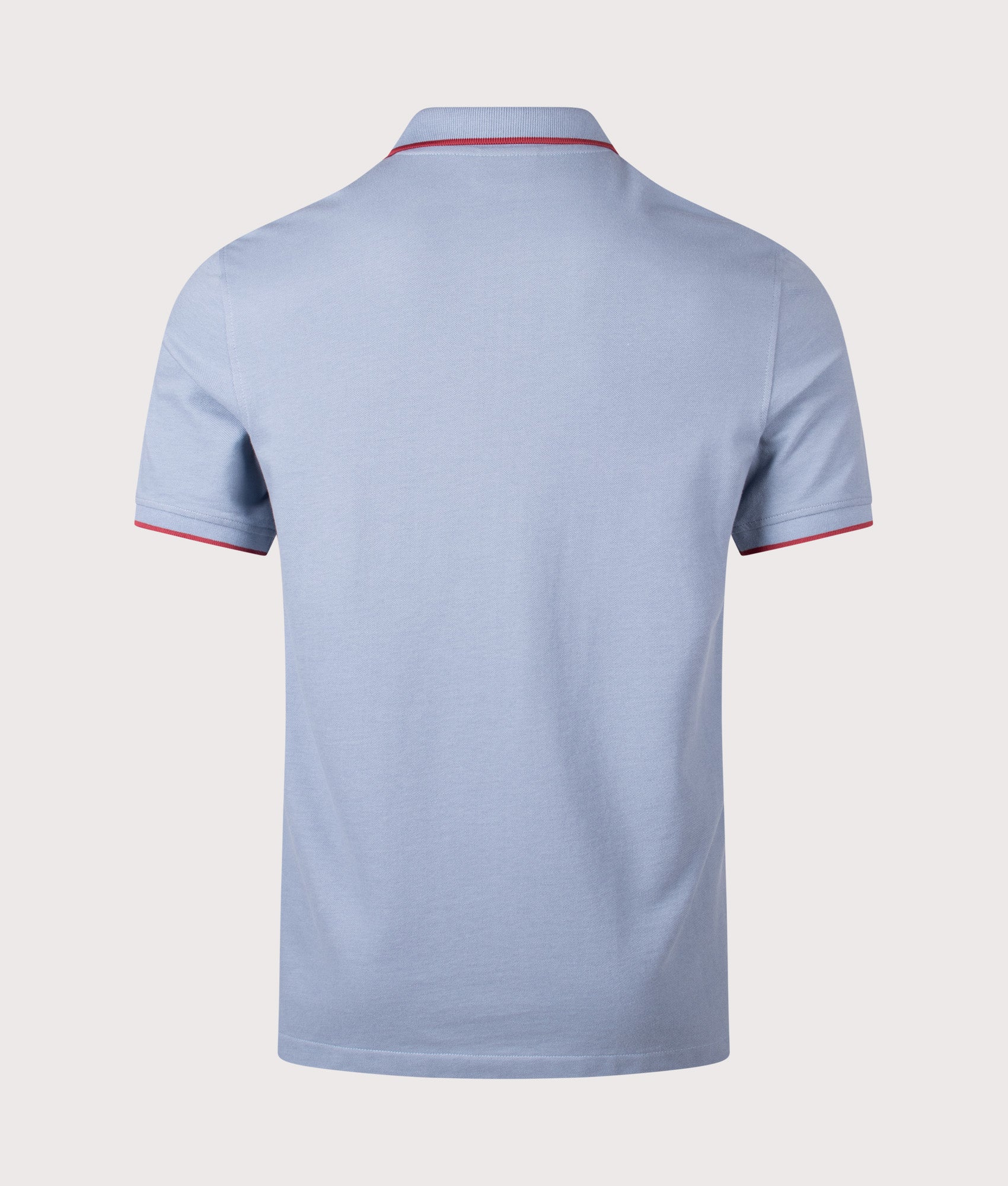 Zebra Badge Polo Shirt in Blue | 100% Organic Cotton | PS Paul Smith | EQVVS | Back shot 