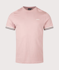 B.Intl Burnwood Tipped Cuff T-Shirt: PI78 Woodrose 