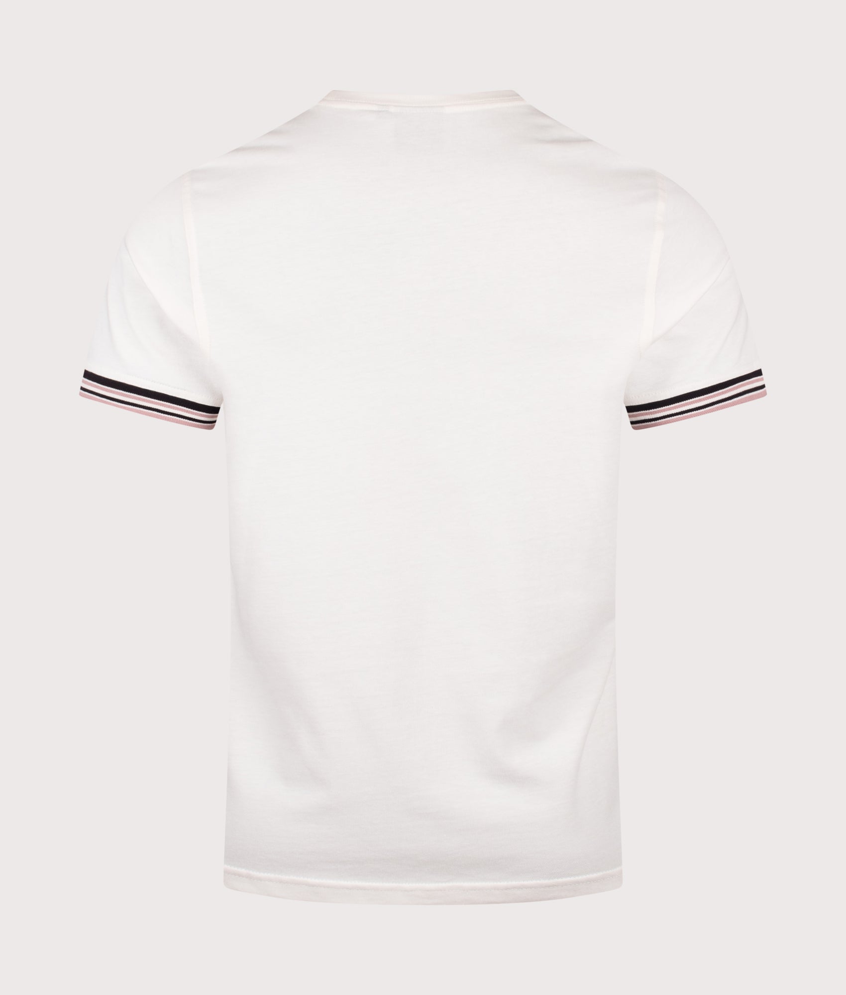 Burnwood Tipped Cuff T-Shirt in Whisper White by Barbour International. Shot by EQVVS. Back shot.