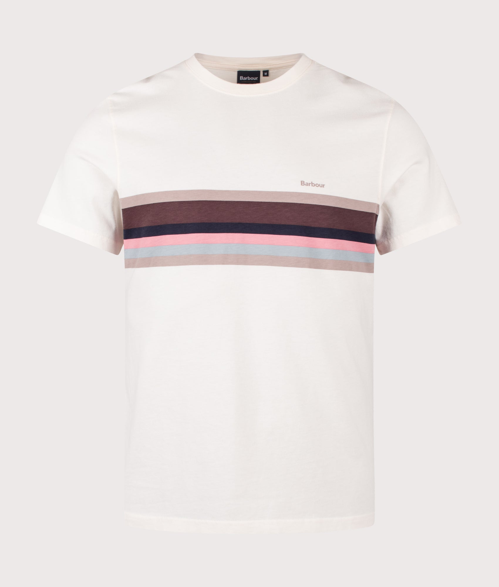 Newsham T-Shirt in Whisper White by Barbour Lifestyle. Shot by EQVVS. Front shot.