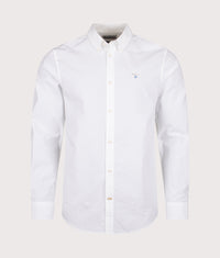 Tailored Fit Treeport Poplin Shirt: WH11 White 
