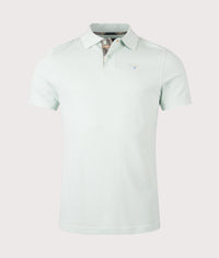 Tartan Piqué Polo Shirt: BU98 Mint Blue 