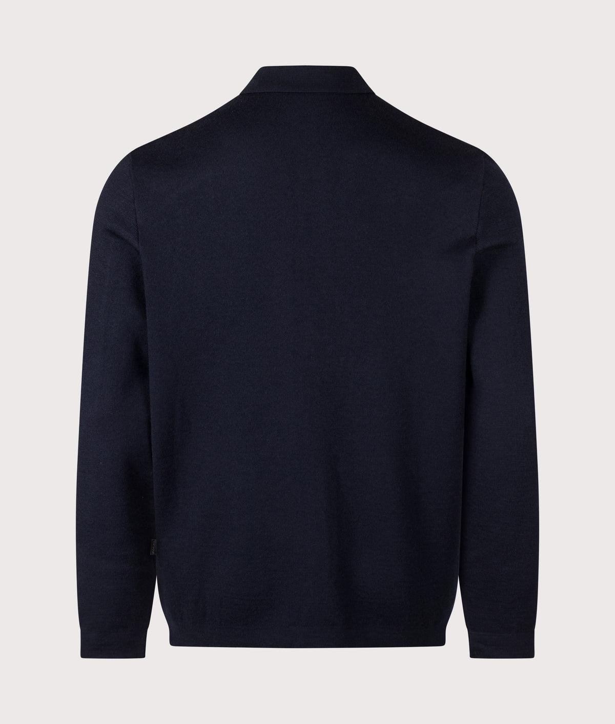 Barbour Lifestyle Florcombe Knitted Cardigan in Navy at EQVVS Menswear. Backs shot.