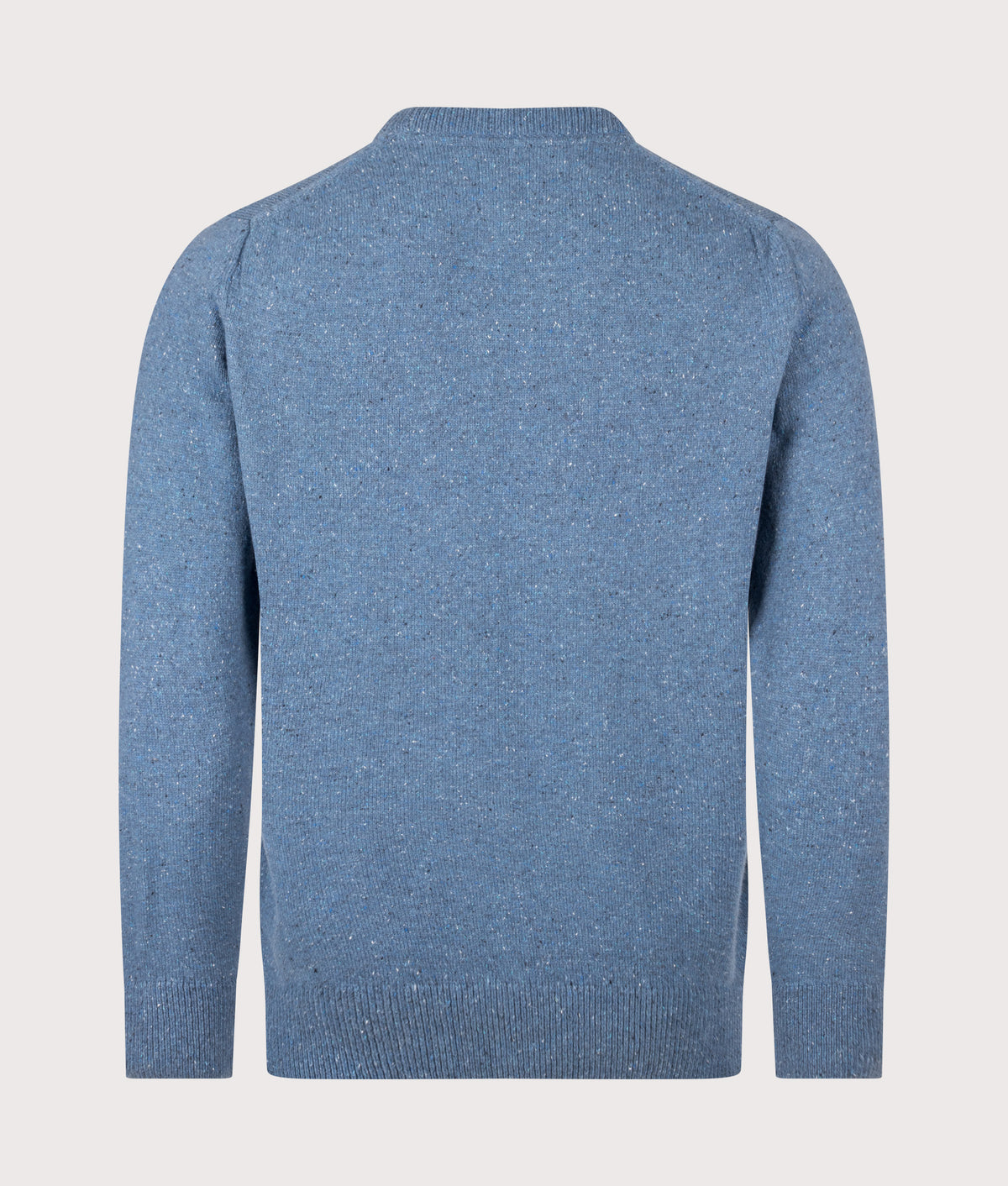 Barbour Lifestyle Regular Fit Tisbury Jumper in Tarn Blue at EQVVS Menswear. Back shot.