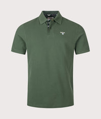 Tailored Fit Tartan Piqué Polo Shirt: BR57 Sycamore 