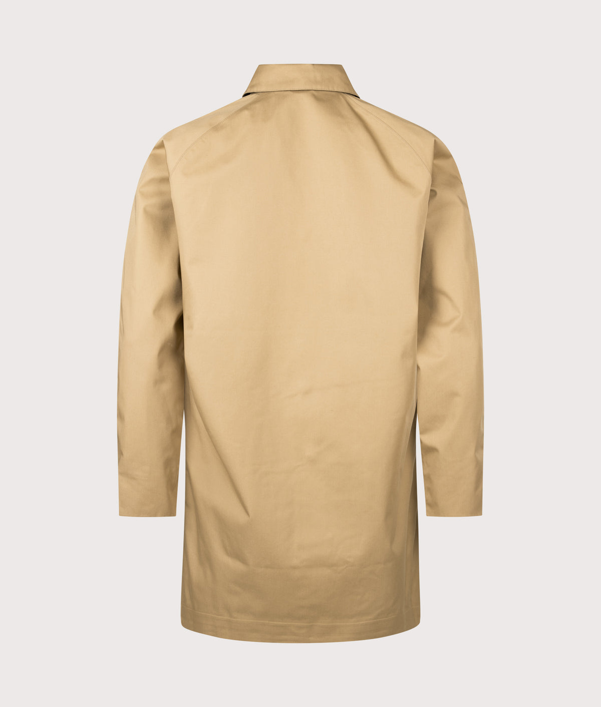 Barbour Lifestyle Lorden Waterproof Mac in Trench at EQVVS Menswear. Back shot.
