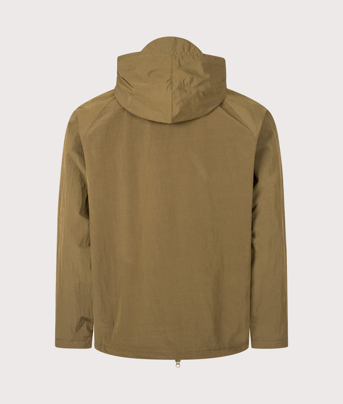 Barbour Lifestyle Re-Engineered Trows Showerproof Jacket in Beech at EQVVS Menswear. Back shot.