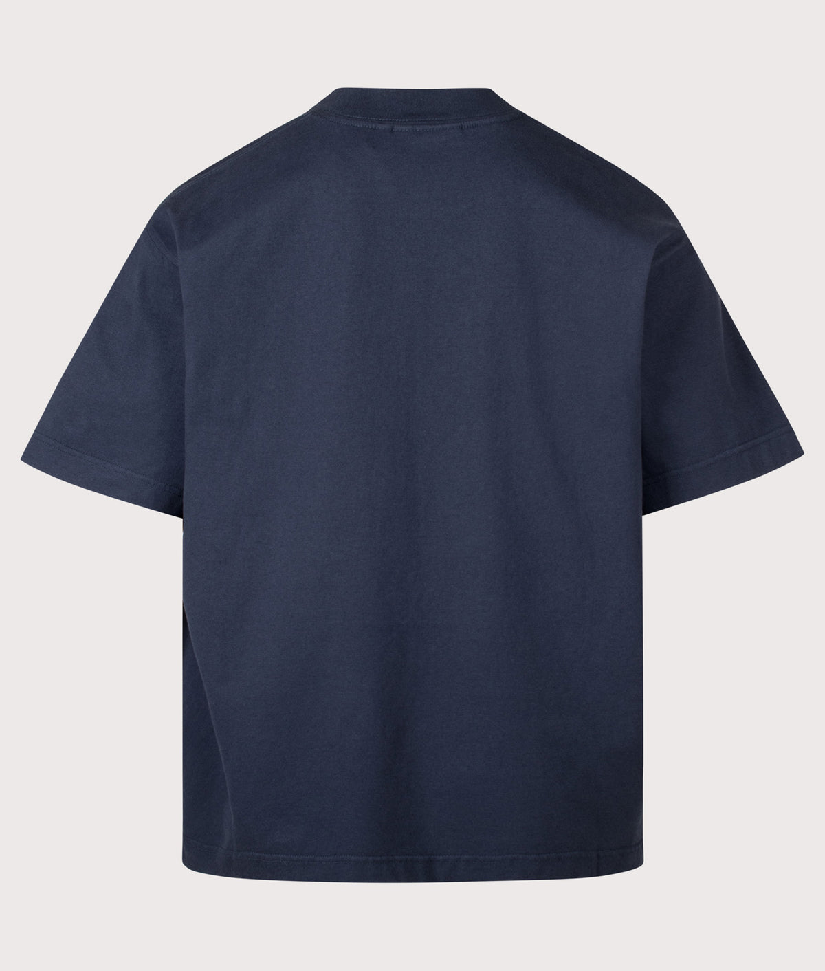 Barbour Heritage+ Oversized Fit Fordyce Graphic T-Shirt in Navy at EQVVS Menswear. Back shot.