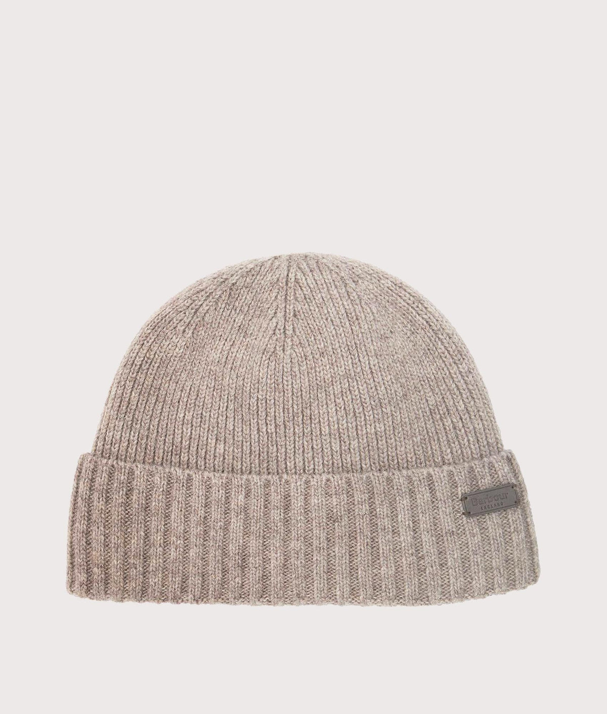 Barbour Lifestyle Carlton Beanie in the Heather. Front shot.