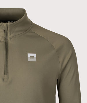 Dynamic Pro Quarter Zip Track Top. Shot by EQVVS. Front detail shot.