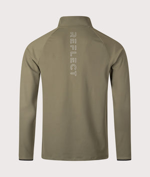 Dynamic Pro Quarter Zip Track Top. Shot by EQVVS. Back shot.