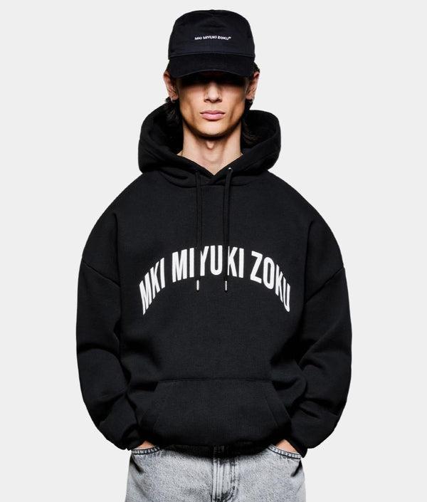 Oversized Arch Hoodie in Black | MKI MIYUKI ZOKU | EQVVS
