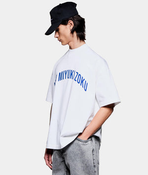 Arch T-Shirt. Shot by EQVVS. Front model angled shot.