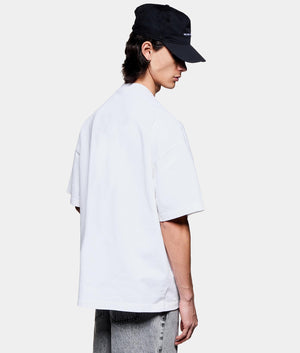 Arch T-Shirt. Shot by EQVVS. Back model angled shot.
