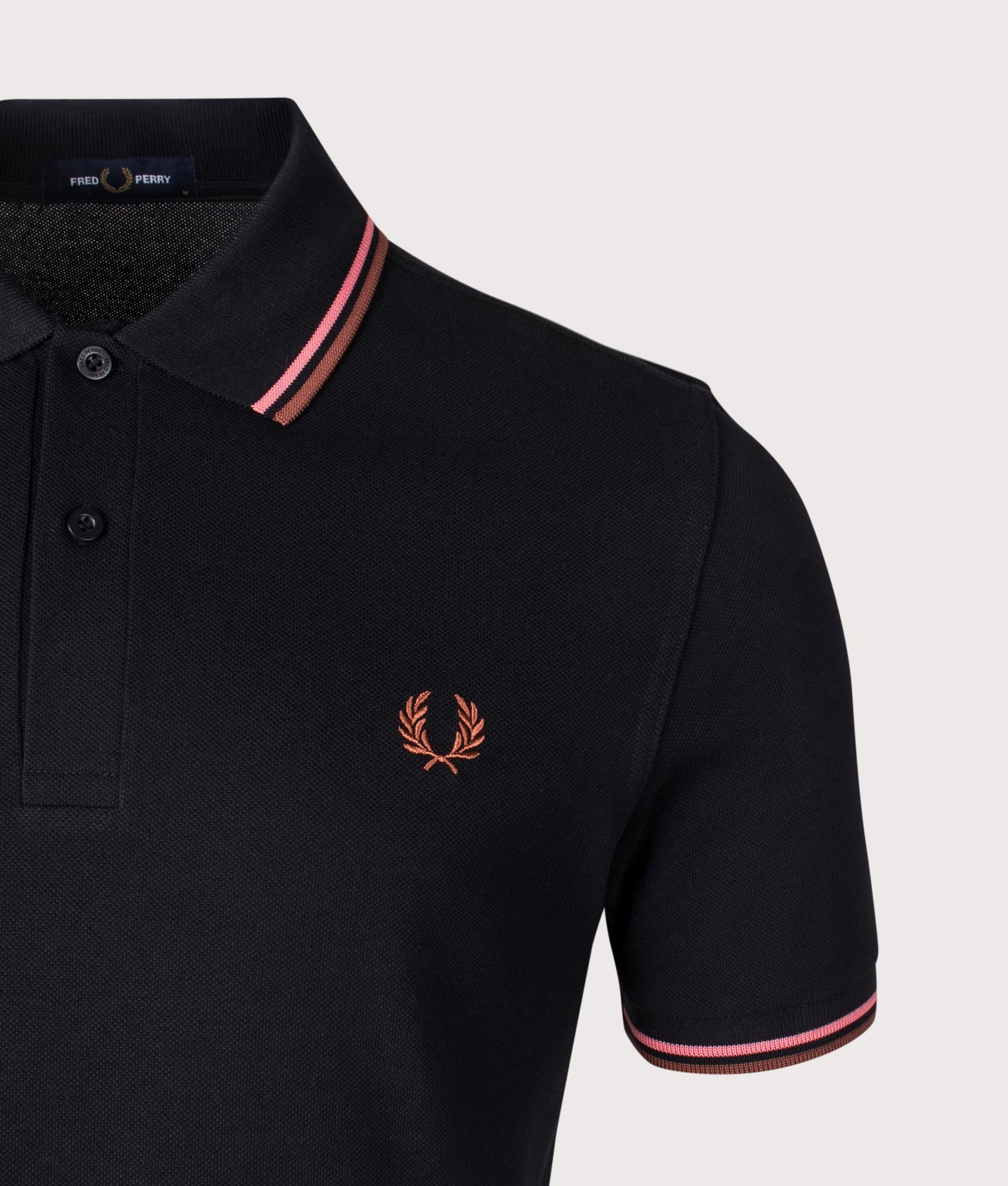 Twin Tipped Fred Perry Polo Shirt. Shot by EQVVS. Detail Shot.