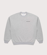 Oversized Uniform Crewneck Sweatshirt: Grey 