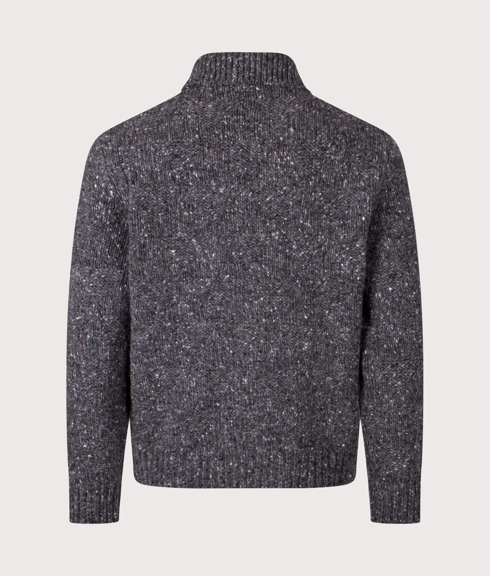 Erik Donegal Diamond Jacket in Charcoal Grey | 100% Wool | Norse Projects | EQVVS | Back shot