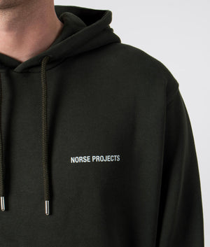 ★人気★【Norse Projects】★ARNE LOGO HOODIE★ロゴフード★ ☆送料・関税込☆Norse Projects☆ARNE LOGO HOODIE☆ロゴフード