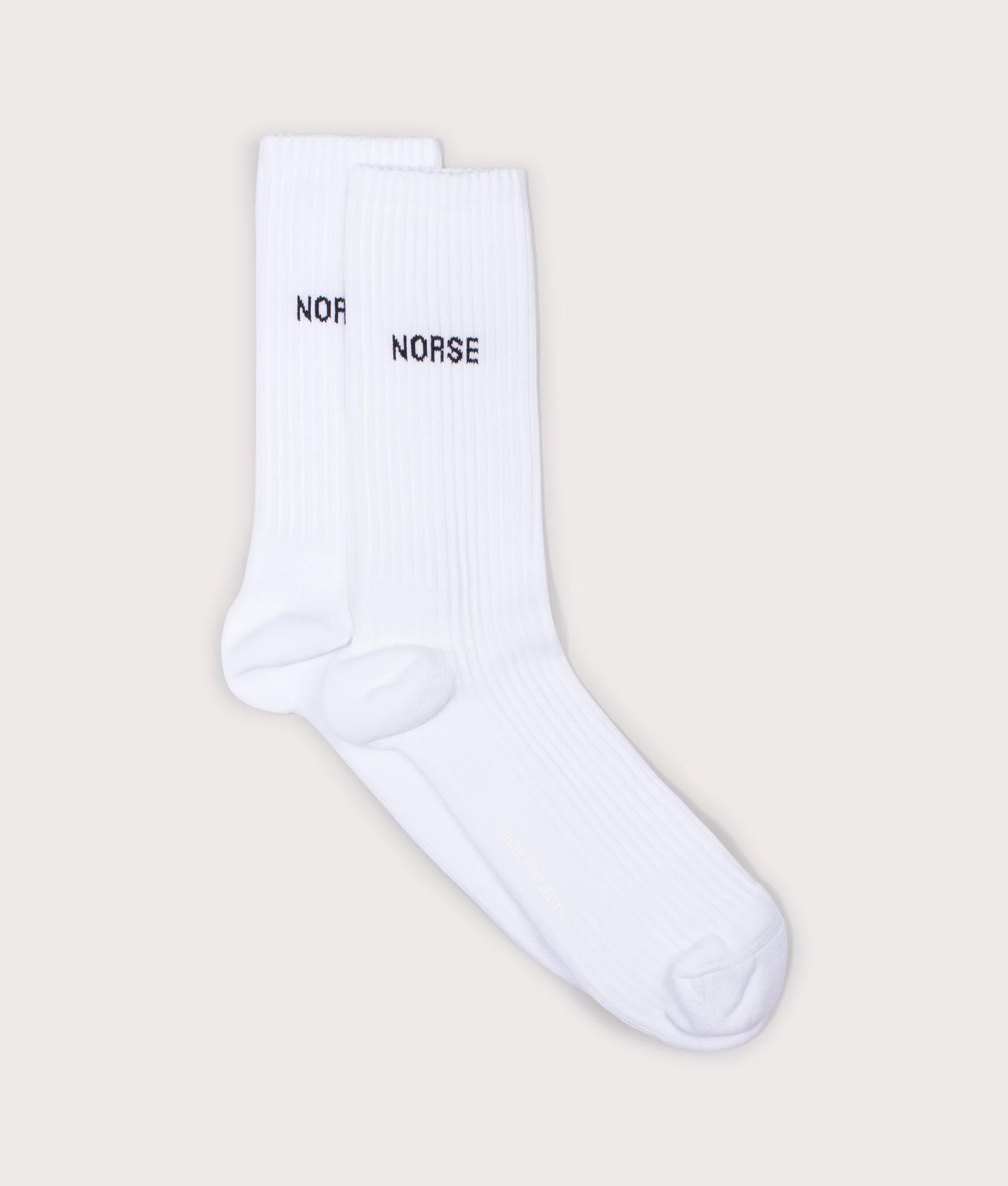 Bjarki-Logo-Socks-Norse-Projects-White-EQVVS
