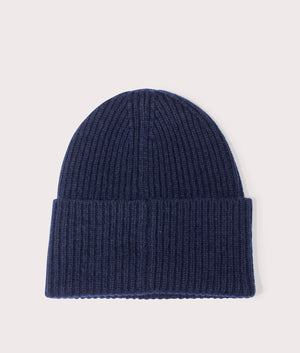 Merino-Lambswool-Rib-N-Logo-Beanie-Dark-Navy-Norse-Projects-EQVVS