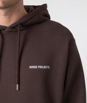 Relaxed-Fit-Arne-Organic-Logo-Hoodie-2040-Heathland-Brown-Norse-Projects-EQVVS-Detail-Image