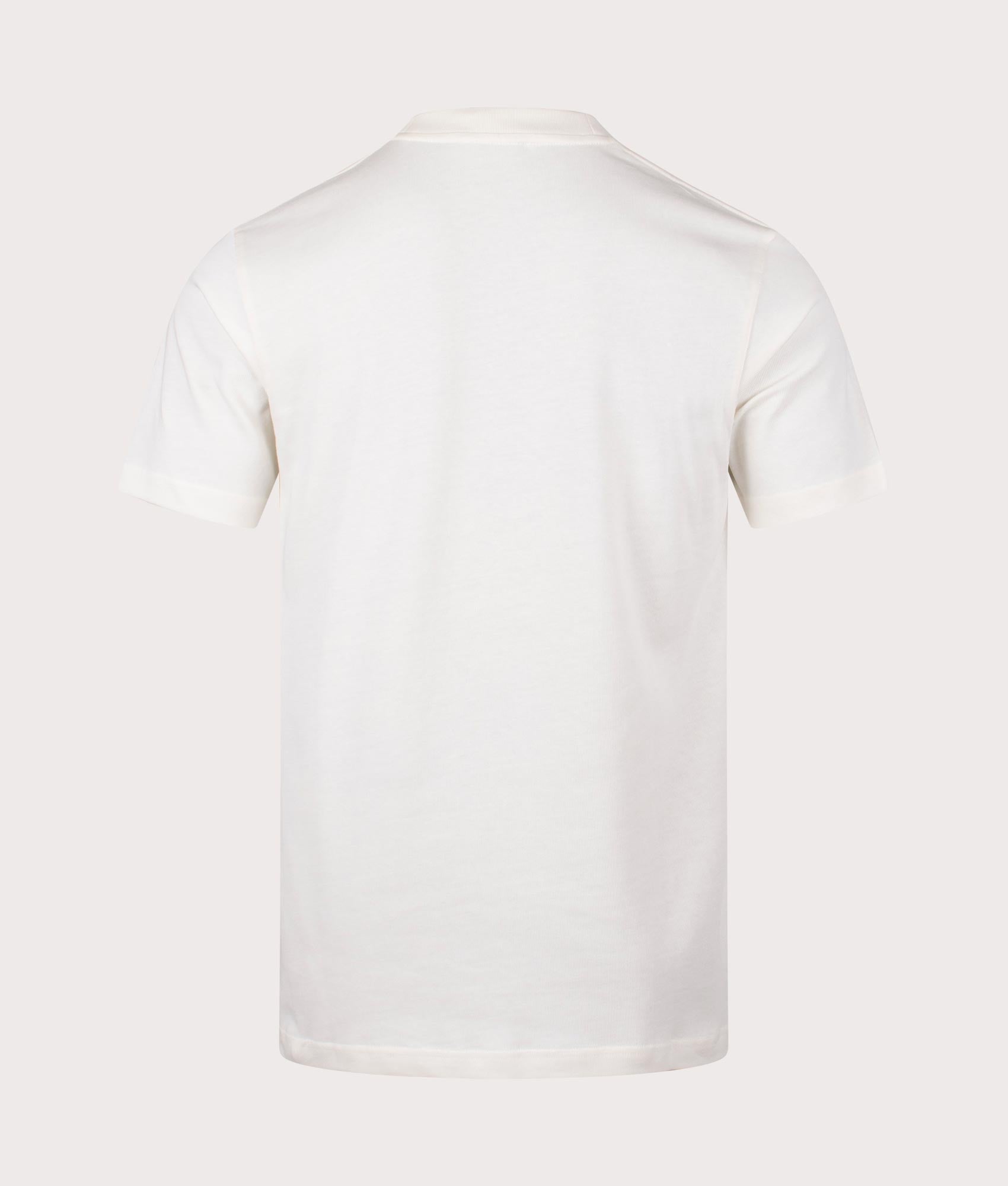 Norse Projects Johannes Organic Chain Stitch Logo T-Shirt in 0957 Ecru back shot at EQVVS