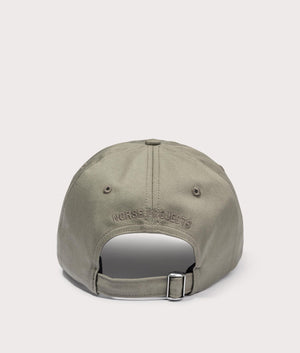 Felt N Twill Sports Cap in Sediment Green. EQVVS Back Angle Shot