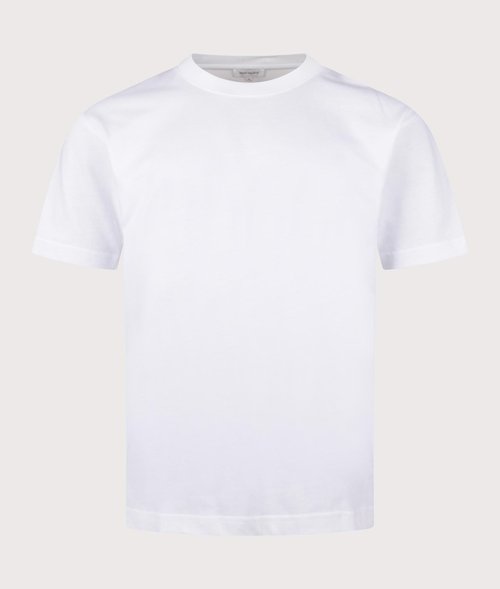 Norse Projects Norse Standard T-Shirt in White. Shot at EQVVS. Front shot. 