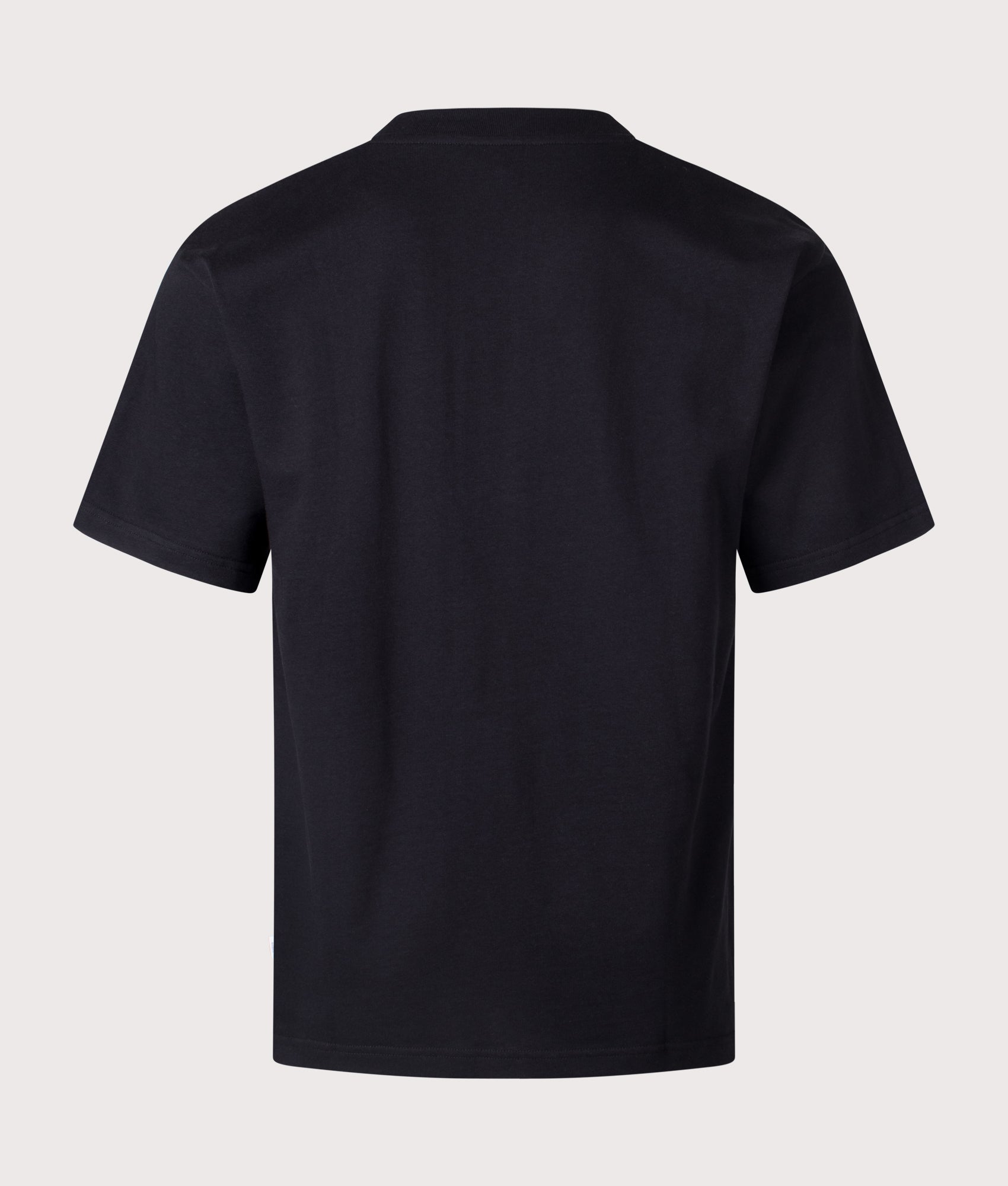 Norse Projects Norse Standard T-Shirt in Black. Shot at EQVVS. Back shot. 