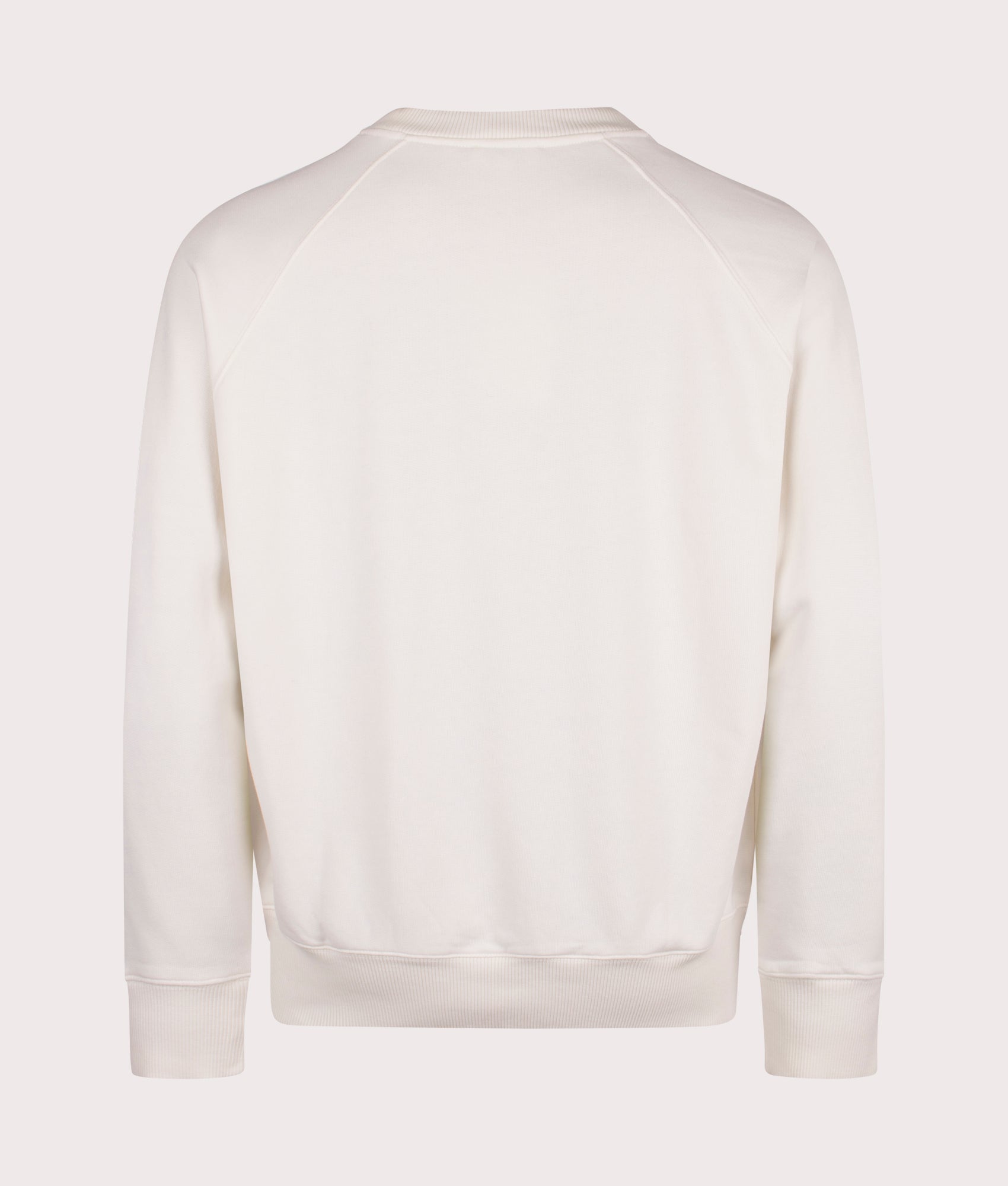 Norse Projects Relaxed Fit Marten Raglan N Patch Sweatshirt in Ecru at EQVVS Menswear Back Shot