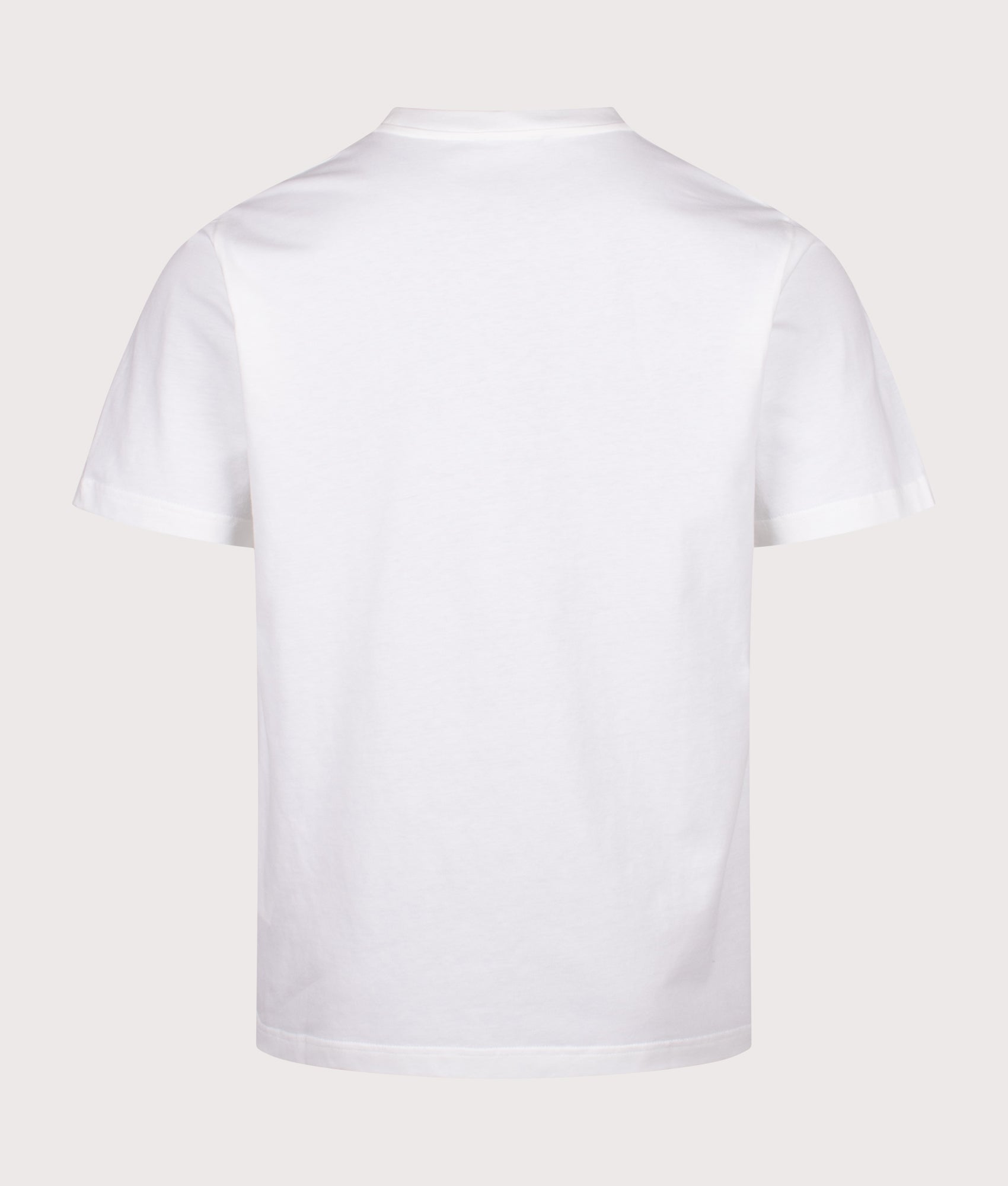 Relaxed Fit Johannes Organic NORSE Logo Print T-Shirt by Norse Projects in White. Shot by EQVVS. Back shot.