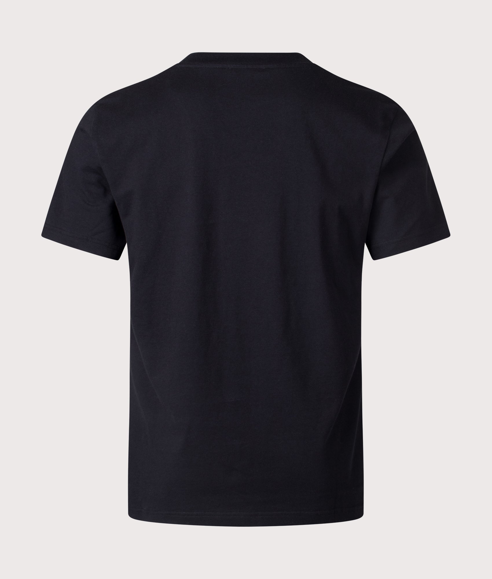 Norse Projects Johannes Organic Zoom Print T-Shirt in Black. Shot at EQVVS. Back shot. 
