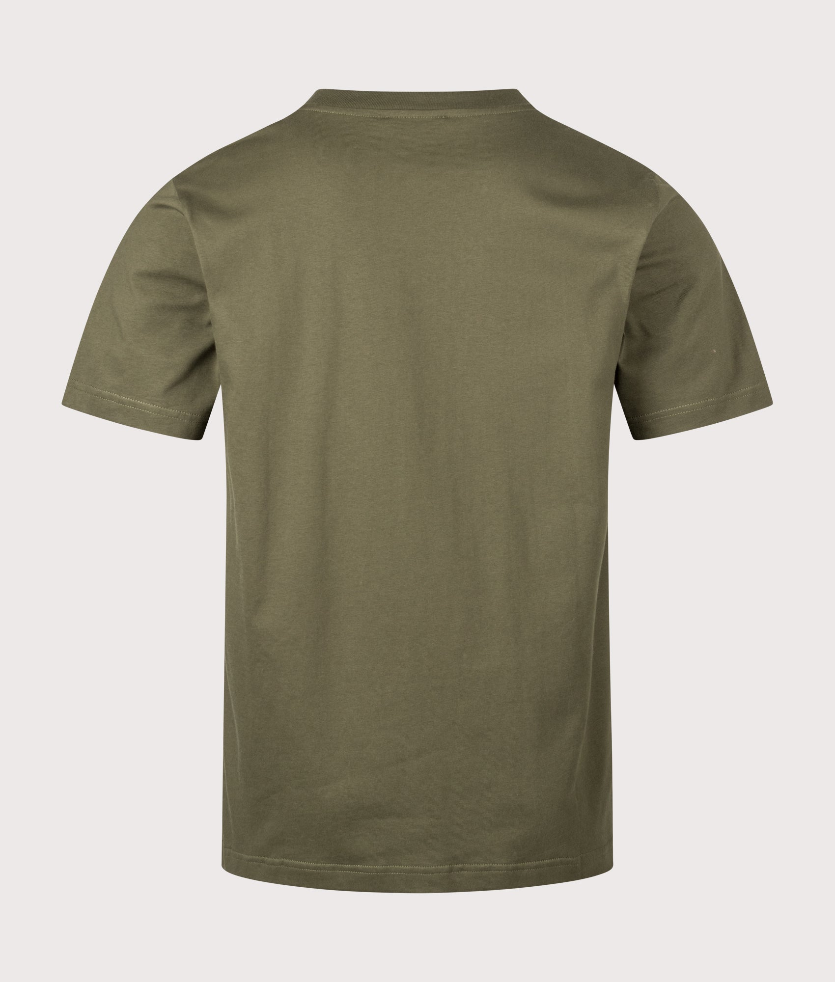 Johannes Organic Norse Logo Print T-shirt by Norse Projects in Olive. Shot by EQVVS. Back shot.