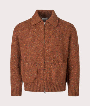 Norse Projects Erik Donegal Diamond Jacket in Ginger at EQVVS Menswear. Front shot.