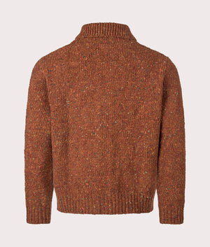 Norse Projects Erik Donegal Diamond Jacket in Ginger at EQVVS Menswear. Back shot.