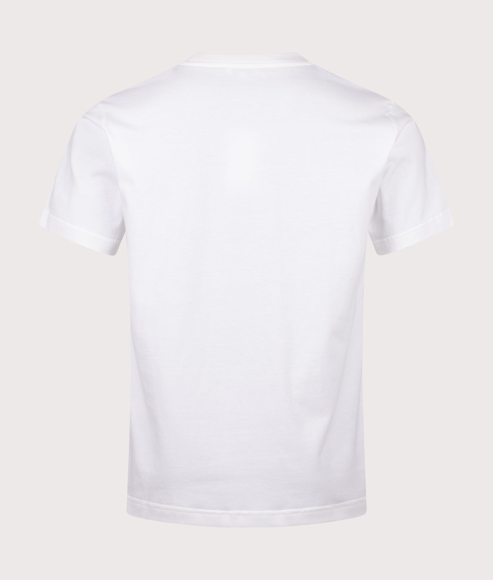 Norse Projects Dyrehaven Organic Logo Print T-Shirt in White at EQVVS Menswear. Back shot.