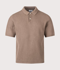 Anholt Cotton Crepe Polo Shirt: 9023 Walnut 