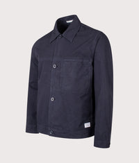 Arresskov Compact Cotton Overshirt: 7004 Dark Navy 