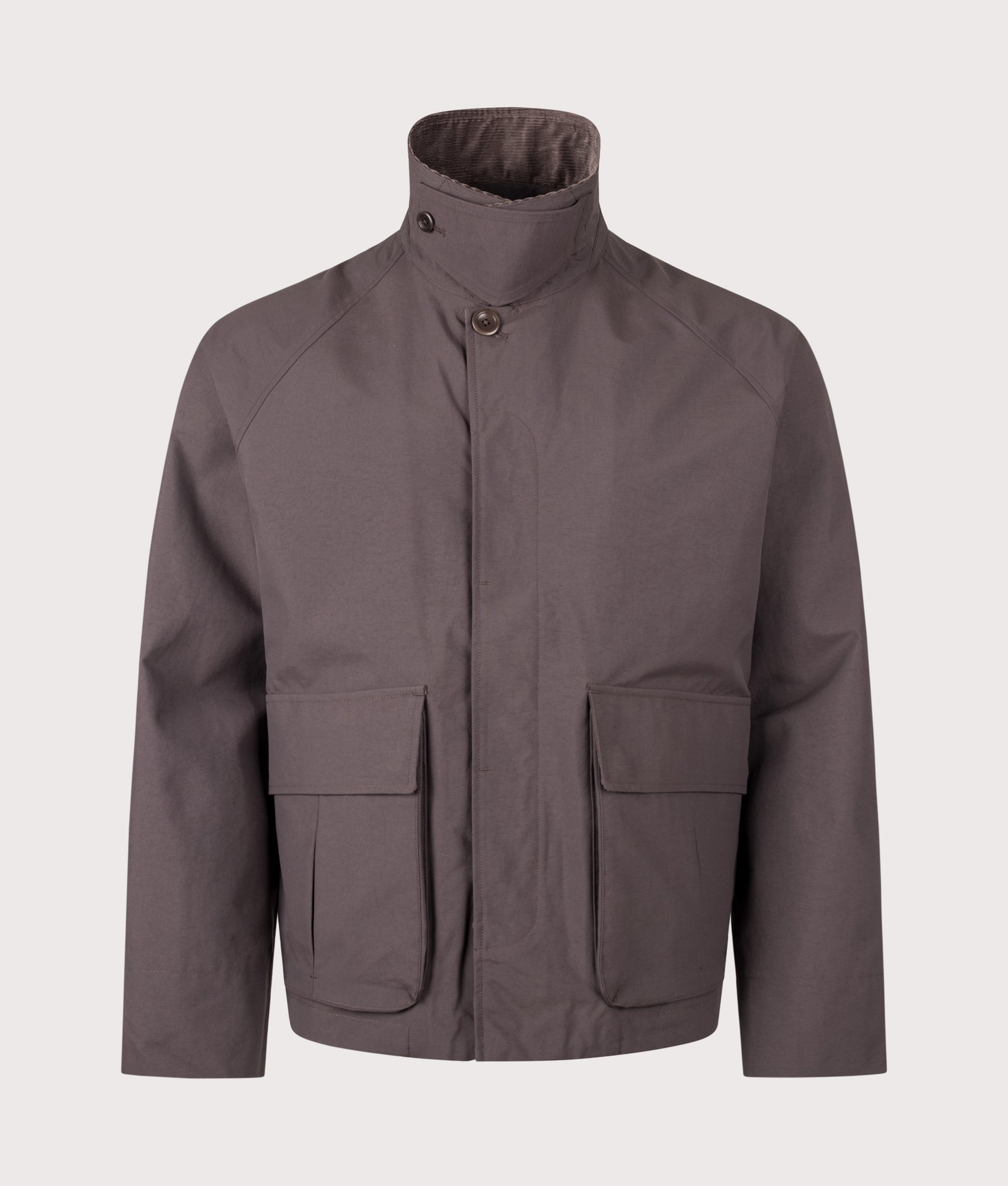 Norse Projects Gribskov Windstopper Jacket in Shale at EQVVS Menswear. Detail shot.