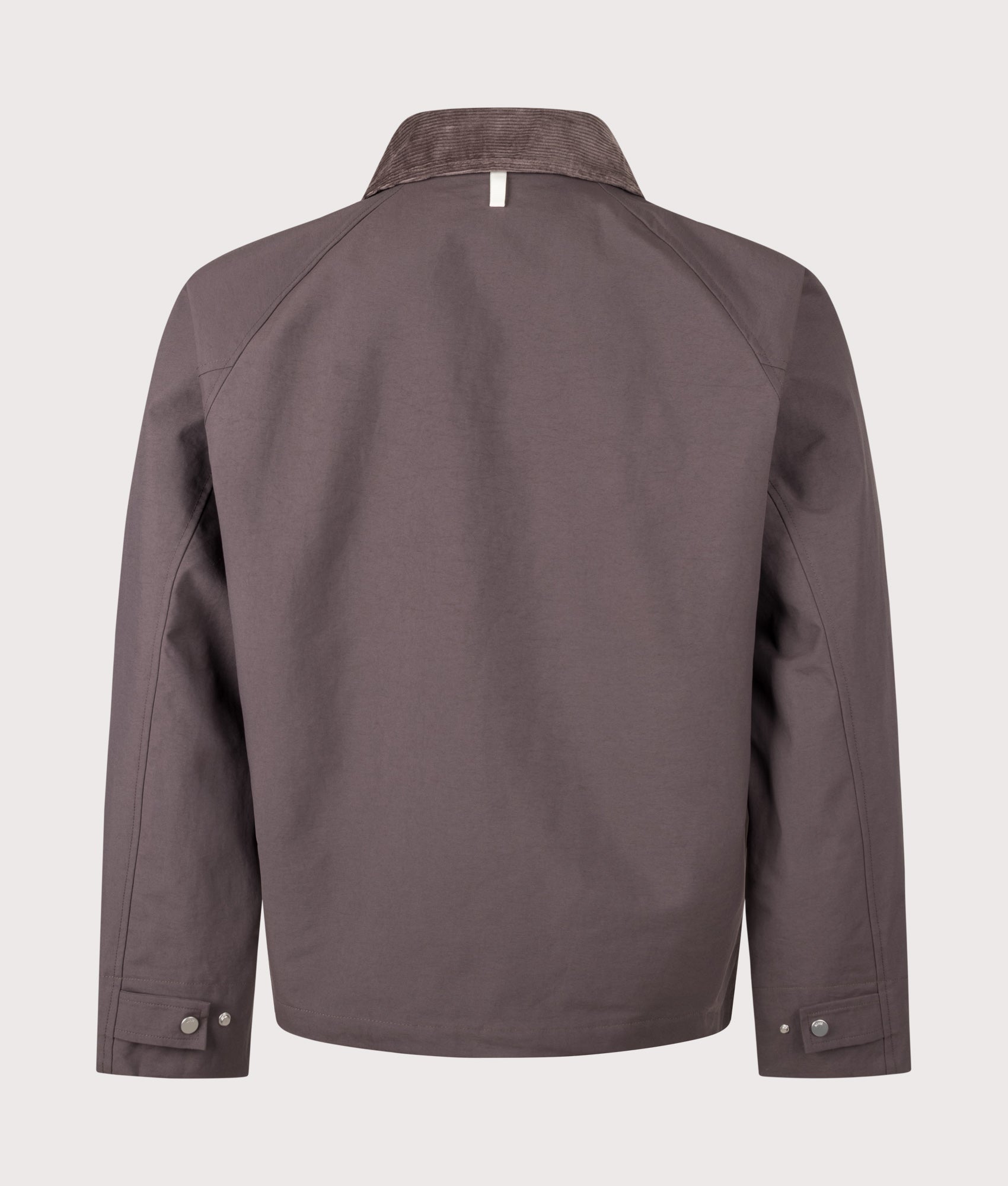 Norse Projects Gribskov Windstopper Jacket in Shale at EQVVS Menswear. Back shot.