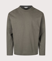 Relaxed Fit Isefjord Compact Long Sleeve T-Shirt: 8136 Beluga 
