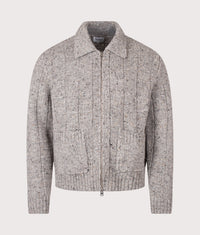 Relaxed Fit Aldrup Donegal Square Knitted Cardigan: 1026 Light Grey Melange 