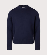 Stensmark Merino Lambswool Knit Jumper: 7004 Dark Navy 
