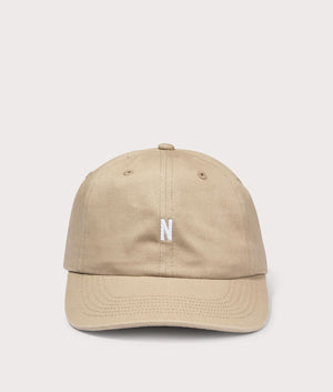 Twill Sports Cap in Utility Khaki . EQVVS  Front  Angle Shot