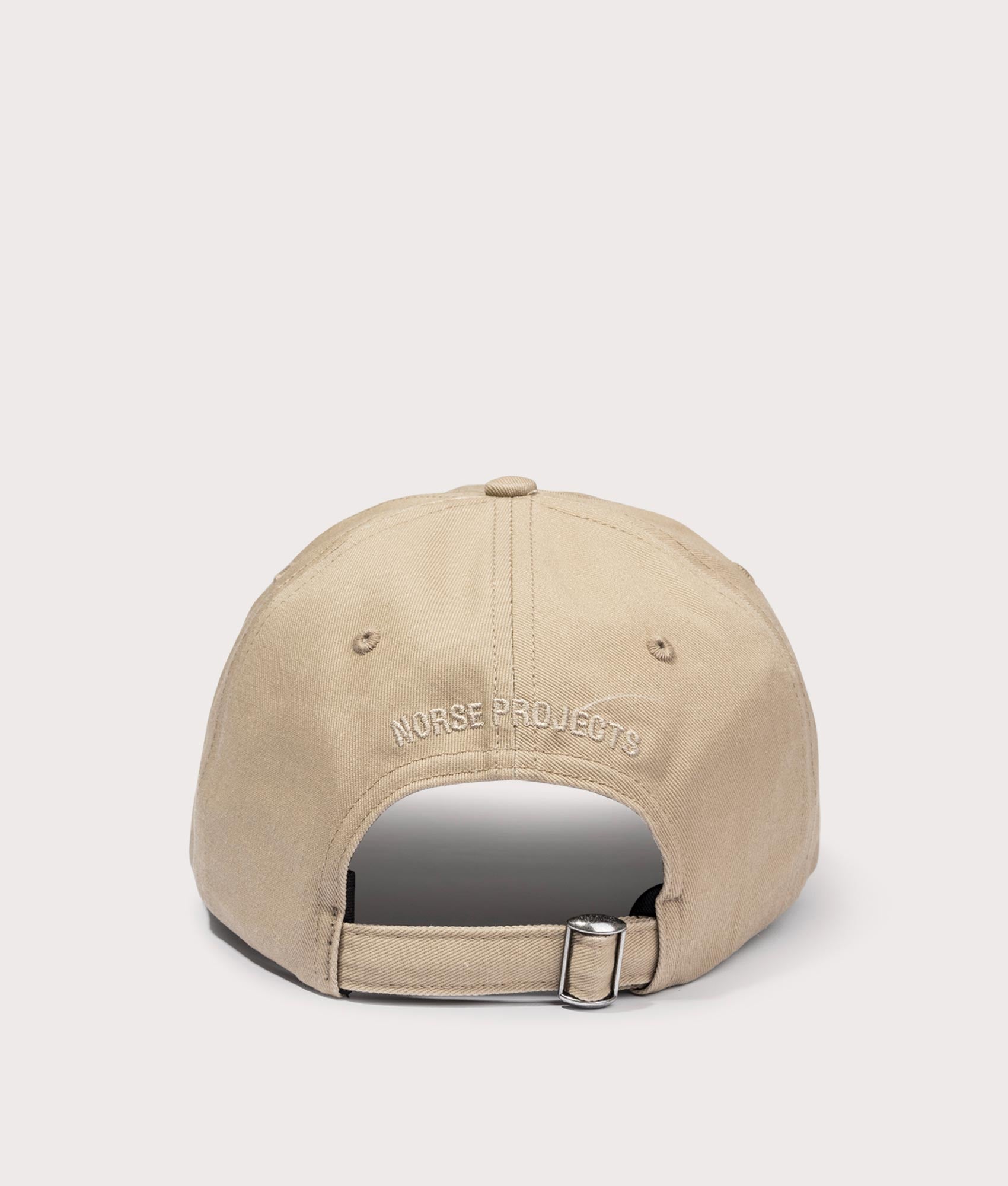 Twill Sports Cap in Utility Khaki . EQVVS Back Angle Shot