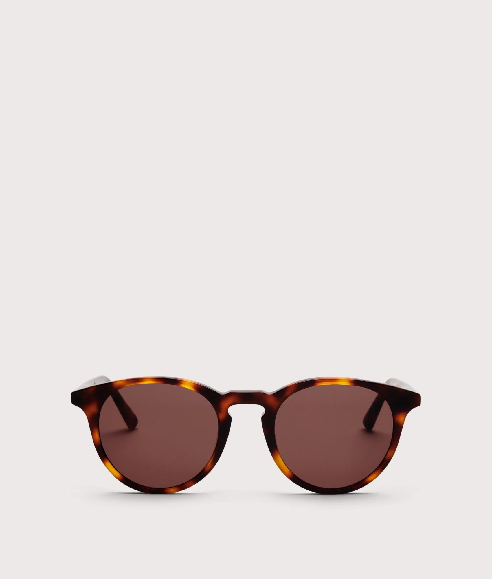 MESSYWEEKEND New Depp Sunglasses in Tortoise - Brown Lenses at EQVVS Menswear. Front shot.