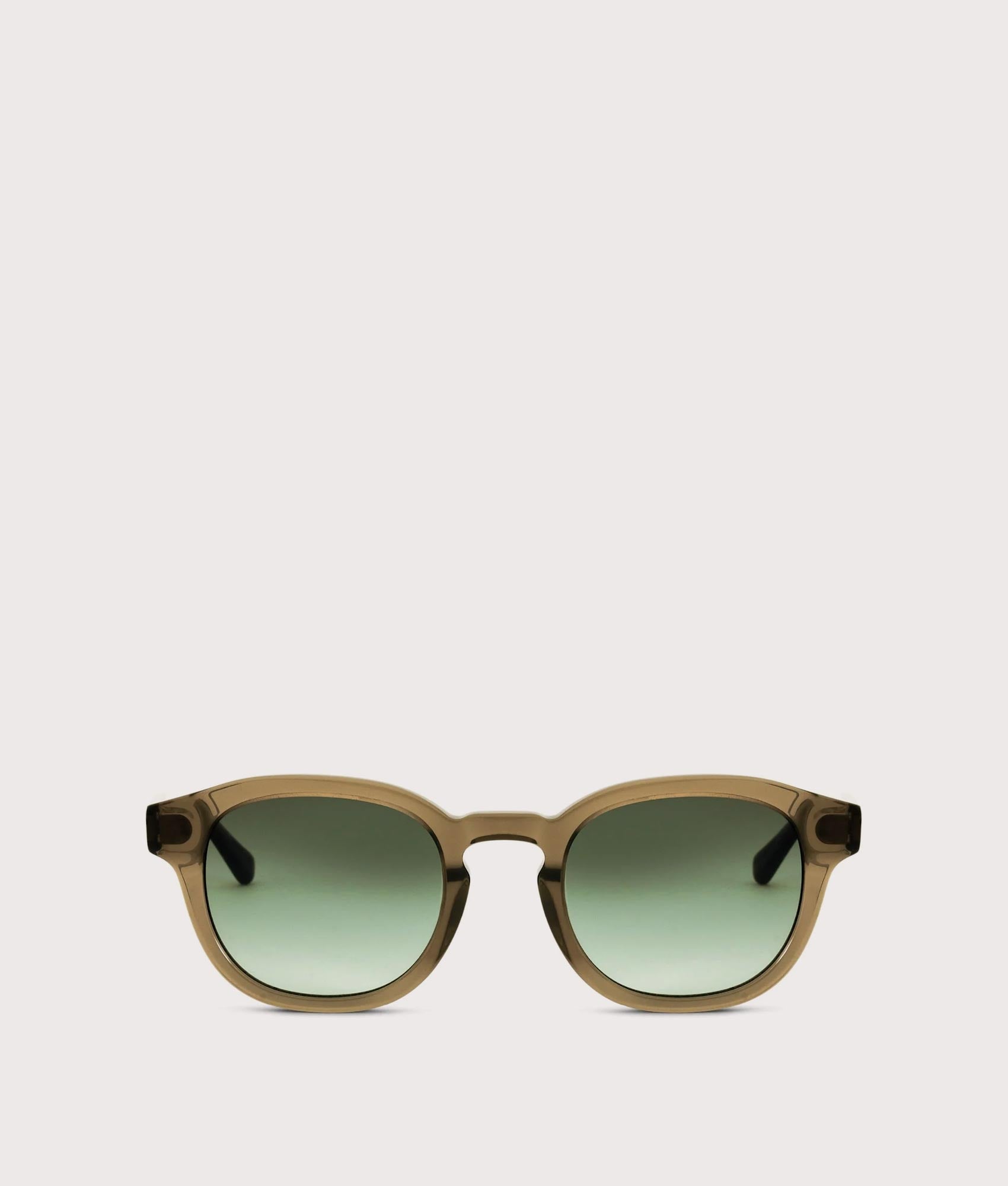 MESSYWEEKEND Bille Sunglasses in Bottle-Green Lens at EQVVS Menswear.  Front shot.
