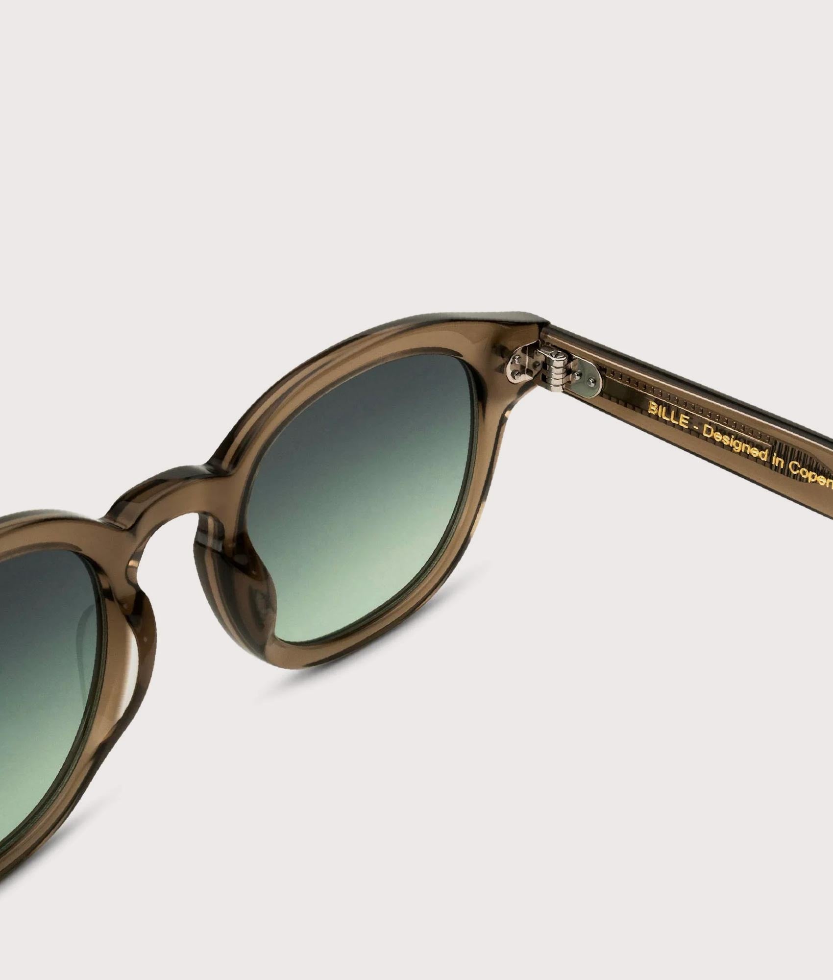 MESSYWEEKEND Bille Sunglasses in Bottle-Green Lens at EQVVS Menswear.  Top back shot.