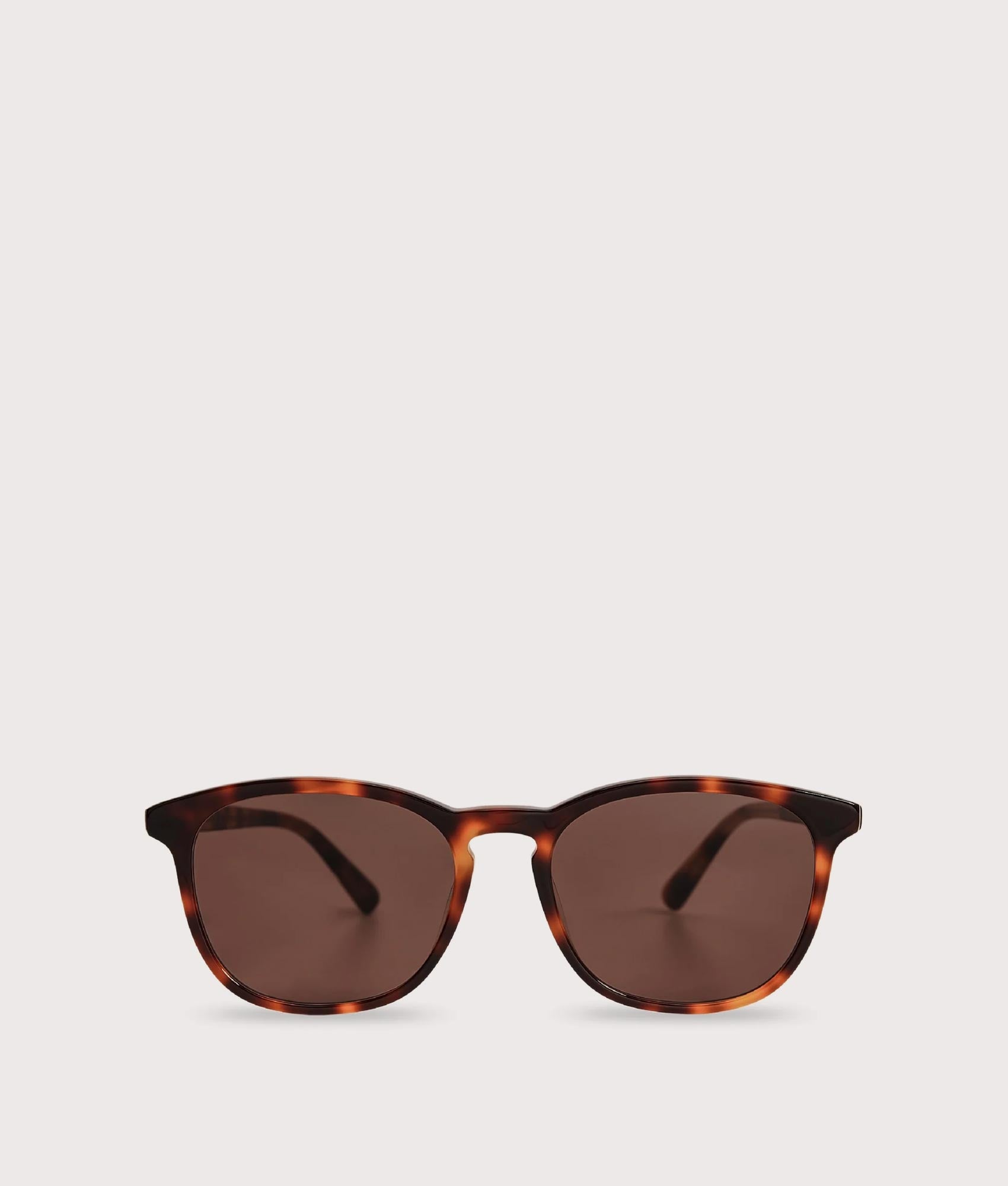 MessyWeekend Sean Sunglasses in Tortoise Shell and Brown Lens at EQVVS. Front Shot.